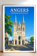 Affiche Angers Cathédrale Saint-Maurice
