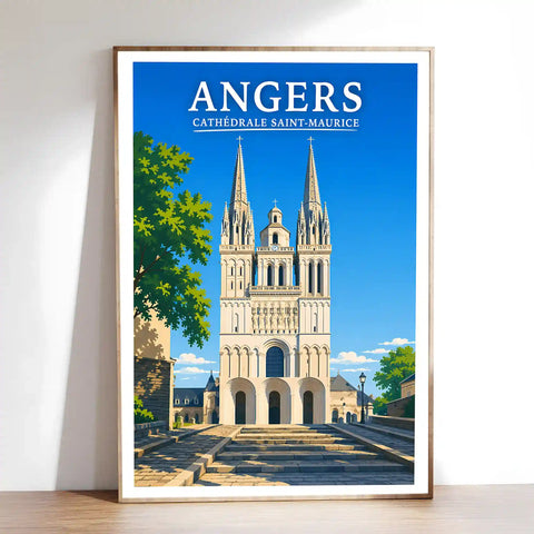 Affiche Angers Cathédrale Saint-Maurice