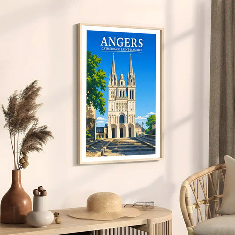 Affiche Angers Cathédrale Saint-Maurice