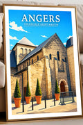 Affiche Angers Collégiale Saint-Martin