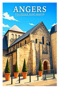 Affiche Angers Collégiale Saint-Martin
