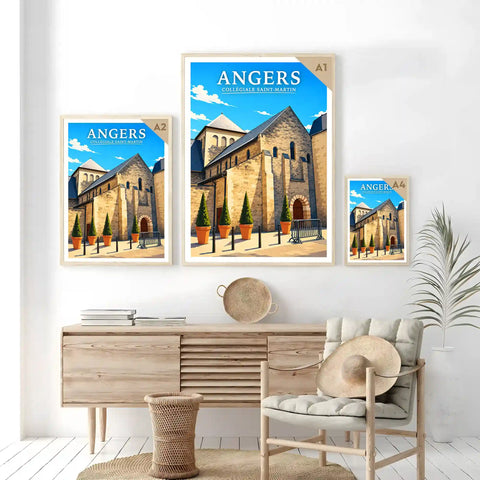 Affiche Angers Collégiale Saint-Martin