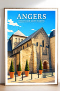 Affiche Angers Collégiale Saint-Martin