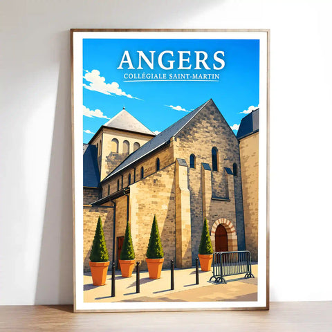 Affiche Angers Collégiale Saint-Martin