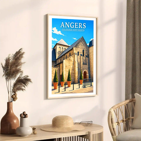 Affiche Angers Collégiale Saint-Martin