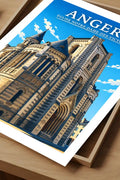 Affiche Angers Église Notre-Dame-des-Victoires