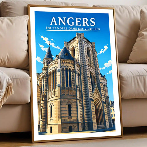 Affiche Angers Église Notre-Dame-des-Victoires