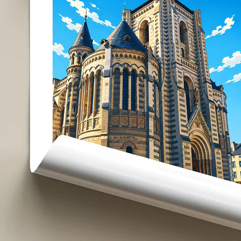 Affiche Angers Église Notre-Dame-des-Victoires