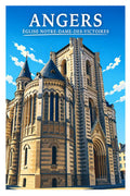 Affiche Angers Église Notre-Dame-des-Victoires