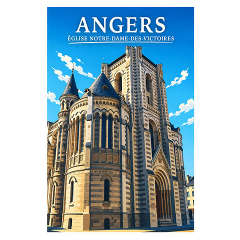 Affiche Angers Église Notre-Dame-des-Victoires