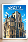 Affiche Angers Église Notre-Dame-des-Victoires