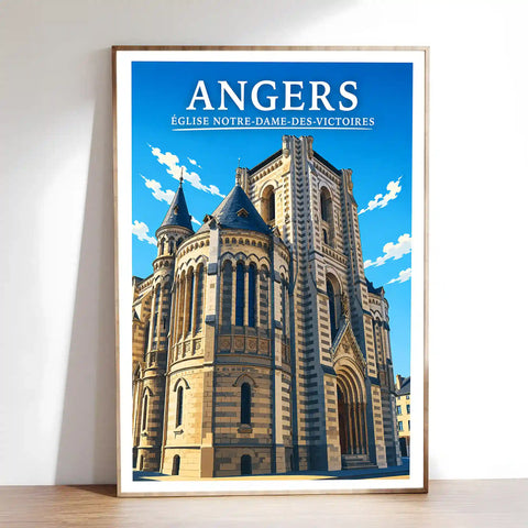 Affiche Angers Église Notre-Dame-des-Victoires