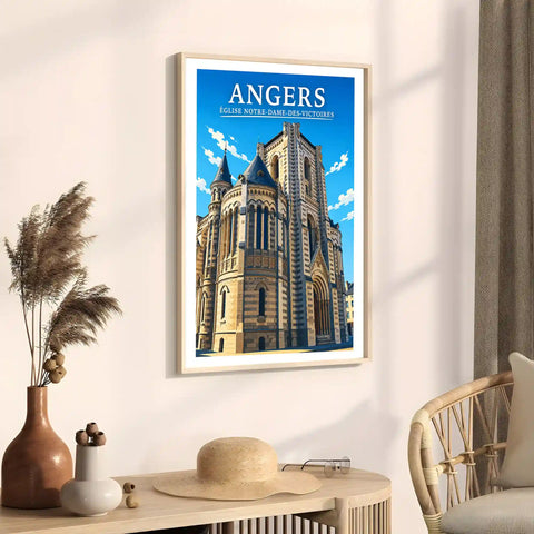 Affiche Angers Église Notre-Dame-des-Victoires
