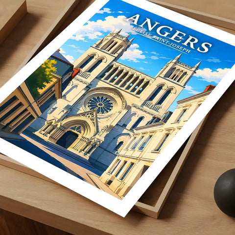 Affiche Angers Église Saint-Joseph