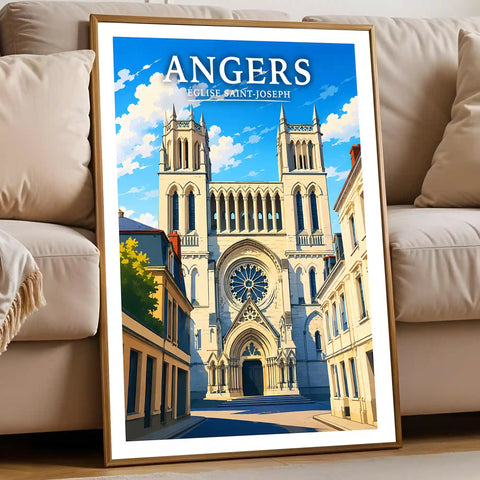 Affiche Angers Église Saint-Joseph
