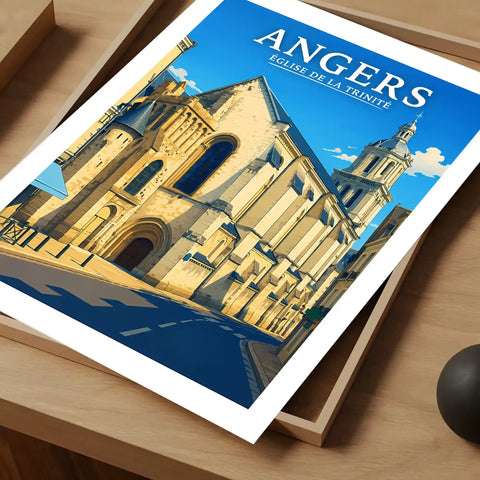 Affiche Angers Église de la Trinité