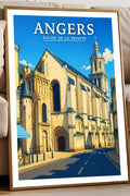 Affiche Angers Église de la Trinité