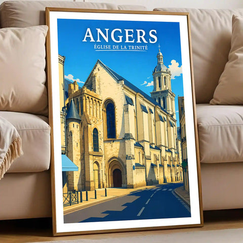 Affiche Angers Église de la Trinité
