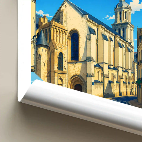 Affiche Angers Église de la Trinité