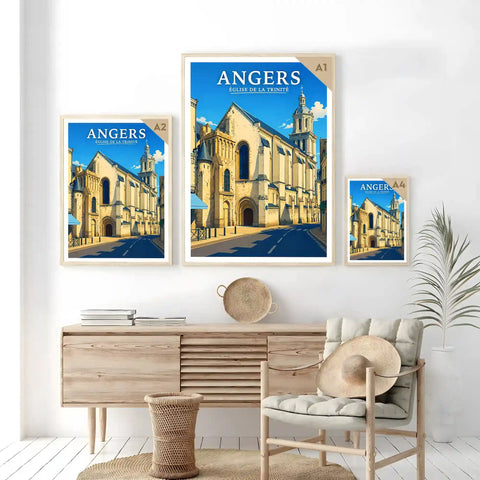 Affiche Angers Église de la Trinité
