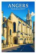 Affiche Angers Église de la Trinité