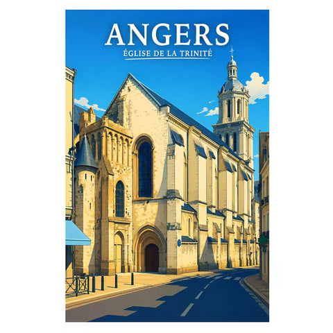 Affiche Angers Église de la Trinité