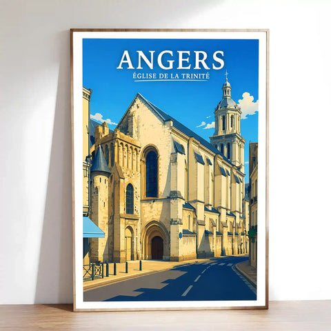 Affiche Angers Église de la Trinité