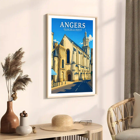 Affiche Angers Église de la Trinité