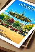 Affiche Angers Jardin du Mail