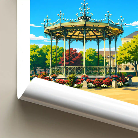Affiche Angers Jardin du Mail