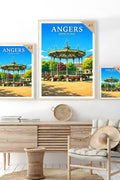Affiche Angers Jardin du Mail