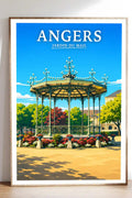 Affiche Angers Jardin du Mail