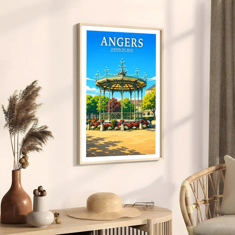 Affiche Angers Jardin du Mail