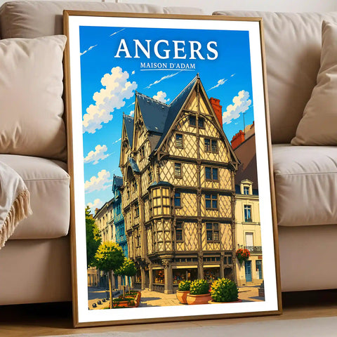 Affiche Angers Maison d'Adam