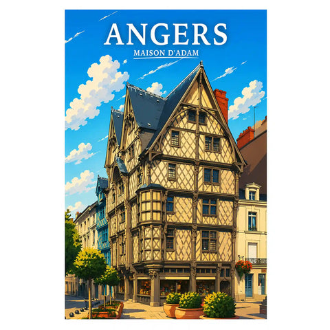 Affiche Angers Maison d'Adam