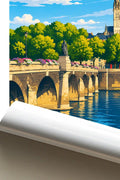 Affiche Angers Pont de Verdun