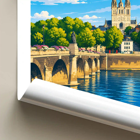 Affiche Angers Pont de Verdun