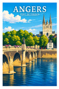 Affiche Angers Pont de Verdun