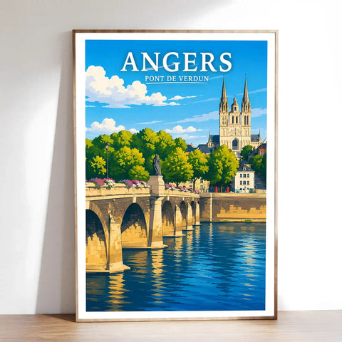 Affiche Angers Pont de Verdun