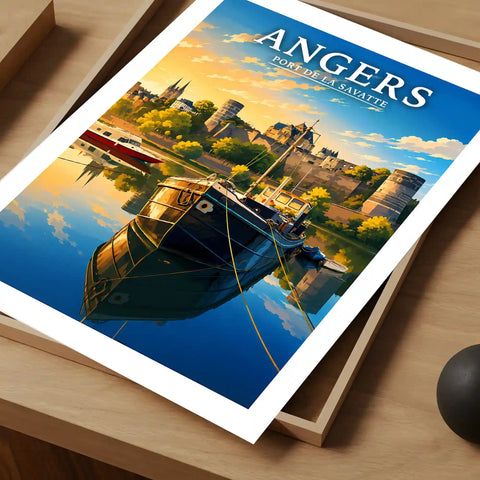Affiche Angers Port de la Savatte