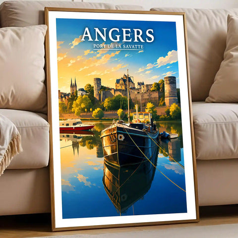 Affiche Angers Port de la Savatte