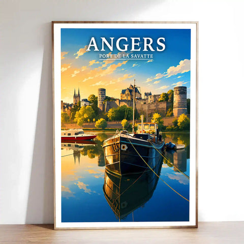 Affiche Angers Port de la Savatte