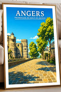 Affiche Angers Promenade du Bout-du-Monde