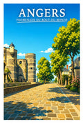 Affiche Angers Promenade du Bout-du-Monde