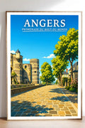 Affiche Angers Promenade du Bout-du-Monde