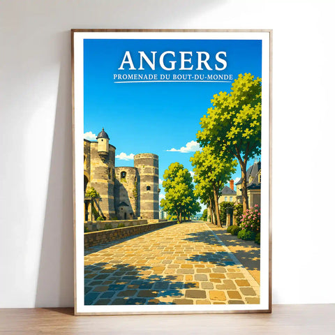 Affiche Angers Promenade du Bout-du-Monde