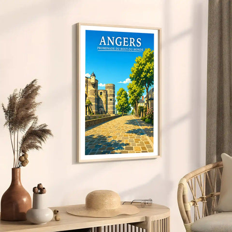 Affiche Angers Promenade du Bout-du-Monde