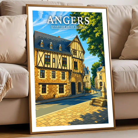 Affiche Angers Quartier de la Doutre