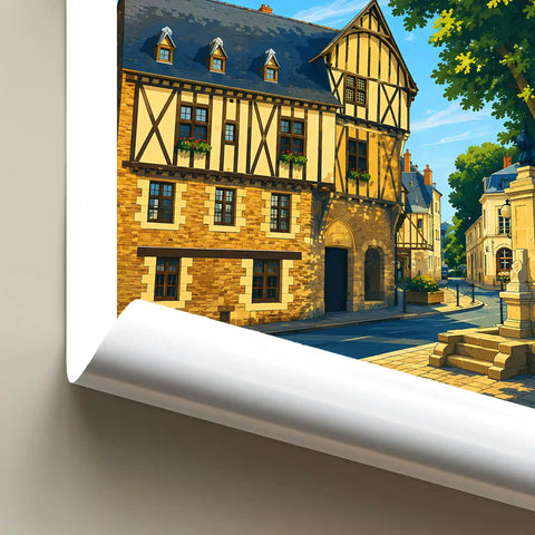 Affiche Angers Quartier de la Doutre