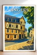 Affiche Angers Quartier de la Doutre